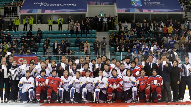 South Korea, North Korea, hockey