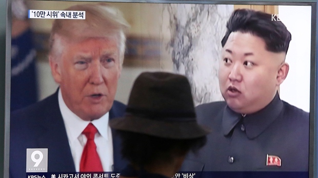 Trump, Kim Jong Un 