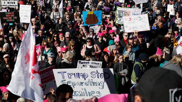 women rally