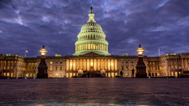 US Capitol Building night