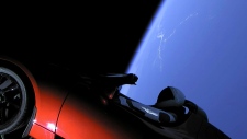 Tesla in space