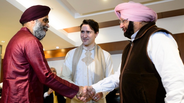 Trudeau, Sajjan, Singh