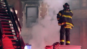 Harlem movie set fire fatality