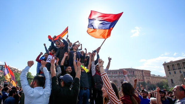 Armenian people celebrate 