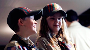Girl-boy twin siblings become boy scouts