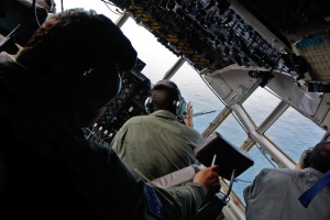 In this photo released by Brazil's Defense Ministry, Brazilian military search for debris from an Air France jet over the Atlantic Ocean, Wednesday, June 3, 2009.
