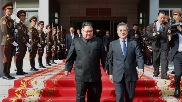  Kim Jong Un, Moon Jae-in