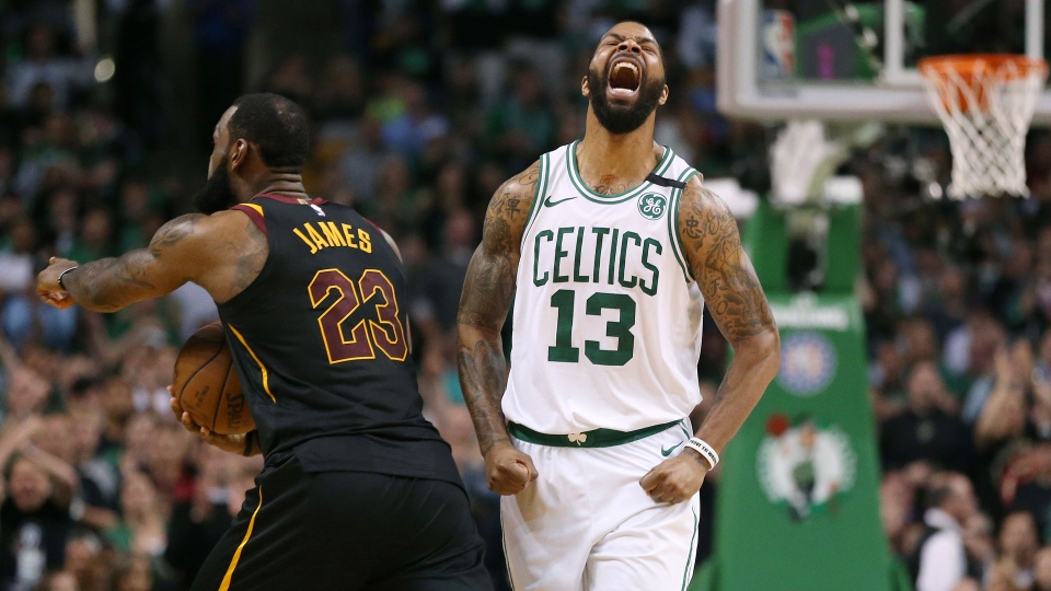 LeBron James beats Celtics, leads Cavs to 2018 NBA Finals.