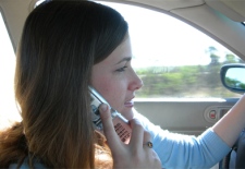 Female driver, health, safety, cell phone