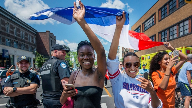 World Cup celebrations in Montreal
