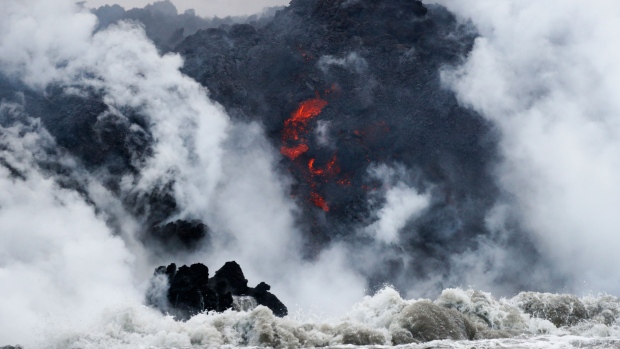 Hawaii lava flows