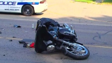 Motorcycle collision