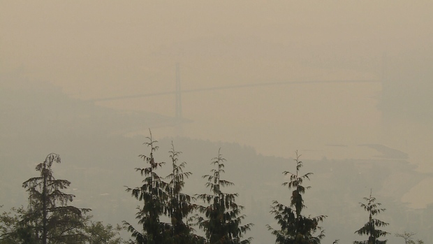 Wildfire smoke in Vancouver