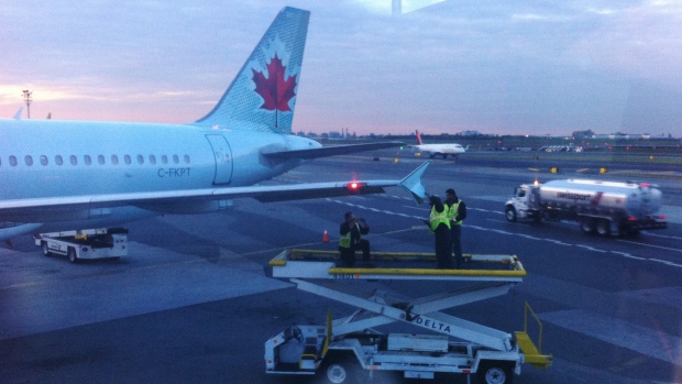 Air Canada plane incident at LaGuardia