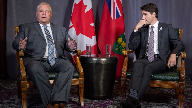 Justin Trudeau and Doug Ford