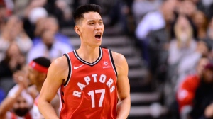 Toronto Raptors guard Jeremy Lin