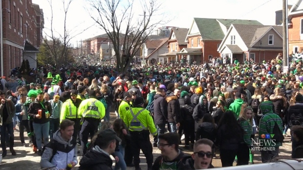 Huge St. Patrick's Day party 