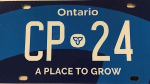 New Ontario licence plate