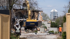 Sherman home demolished
