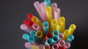 Plastic straws are pictured in North Vancouver, B.C. on Monday, June 4, 2018. The federal government will announce a plan Monday to ban harmful single-use plastics such as drinking straws as early as 2021. THE CANADIAN PRESS Jonathan Hayward