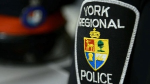 A York Regional Police badge is seen in this undated file image. 