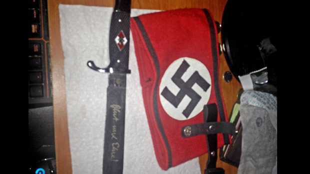 Nazi knife and armband