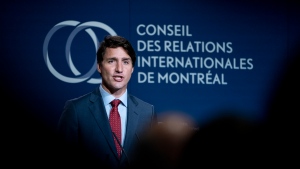 Prime Minister Justin Trudeau delivers a speech before the Montreal Council on Foreign Relations in Montreal on Wednesday, August 21, 2019. THE CANADIAN PRESS/Paul Chiasson