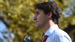 Liberal Leader Justin Trudeau addresses media in Winnipeg on Thursday, Sept.19, 2019. THE CANADIAN PRESS/Sean Kilpatrick
