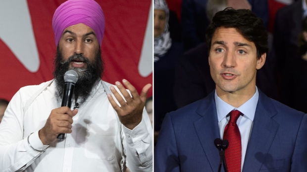 Jagmeet Singh, Justin Trudeau