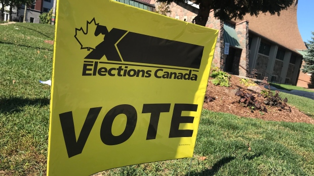 A election vote sign