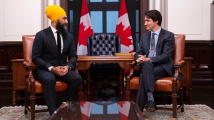Jagmeet Singh and Justin Trudeau 