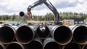 Pipe for the Trans Mountain 