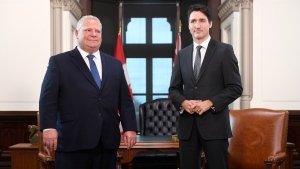 Justin Trudeau and Doug Ford