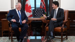  Doug Ford and Justin Trudeau