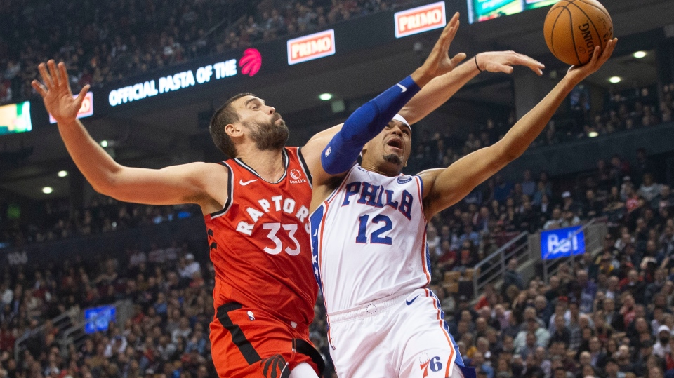 NBA, Jakob Poeltl and Toronto Raptors take on Philadelphia 76ers