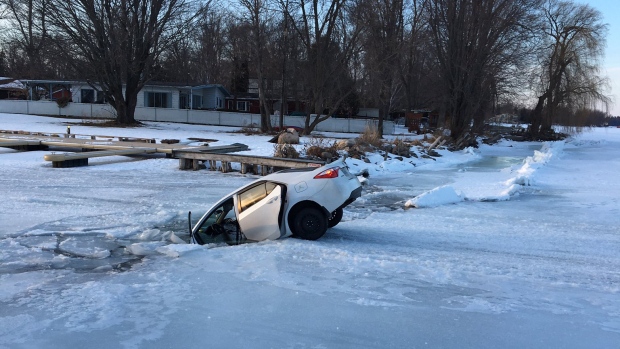 Car in ice