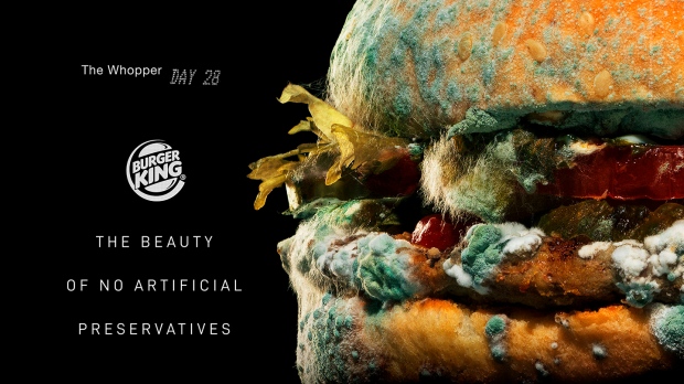 Burger King's Latest Ad Features a Moldy Whopper Decomposing Over 34 Days