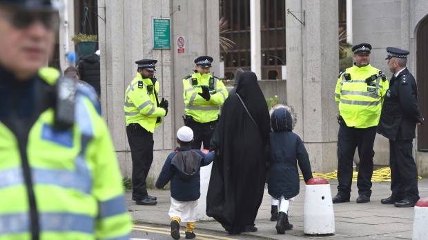 mosque, London, stabbing