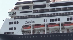 The Zaandam cruise ship.