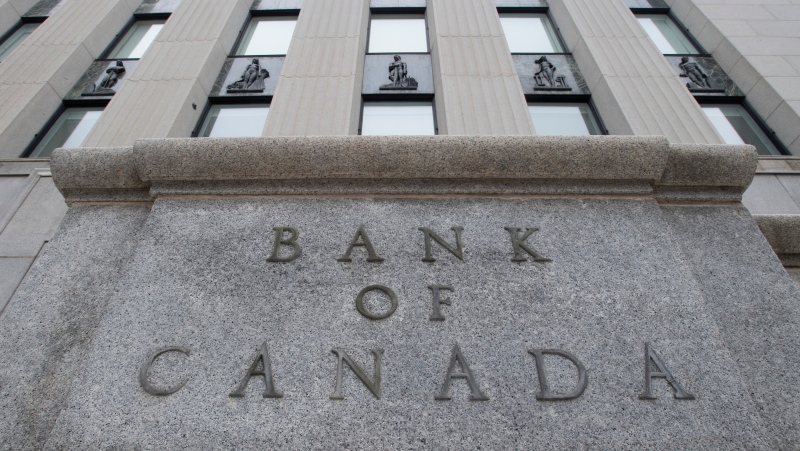 The Bank of Canada sign is seen in Ottawa in this undated photo. THE CANADIAN PRESS/Adrian Wyld