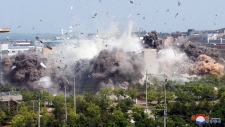 North Korea blows up liaison office