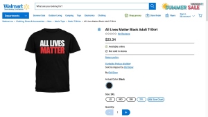 Walmart sells All Lives Matter shirt
