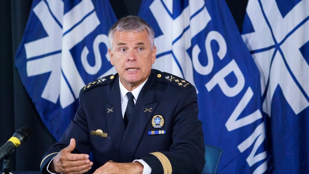 Montreal Police chief Sylvain Caron