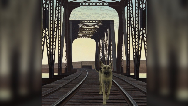 Alex Colville "Dog and Bridge"