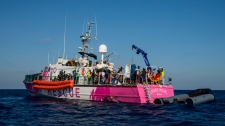 The Louise Michel rescue vessel 