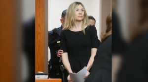 In this Feb. 14, 2013, file photo, Amy Locane enters the courtroom to be sentenced in Somerville, N.J.  (Patti Sapone/NJ Advance Media via AP, Pool, File