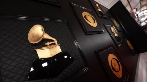 FILE - The red carpet appears prior to the start of the 62nd annual Grammy Awards in Los Angeles on Jan. 26, 2020.  (Photo by Jordan Strauss/Invision/AP, File)