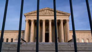 In this Nov. 5, 2020, file photo, the Supreme Court in Washington.  (AP Photo/J. Scott Applewhite)