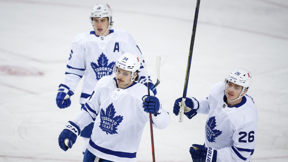 A Little Luck Propels Toronto Maple Leafs To 3 2 Win Over Calgary Flames Cp24 Com