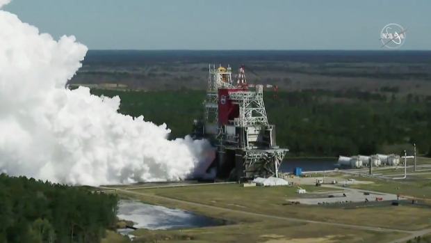 NASA moon rocket testing